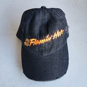 MAD Engine Flamin' Hot Cheetos Black Distessed Strapback Cap Hat